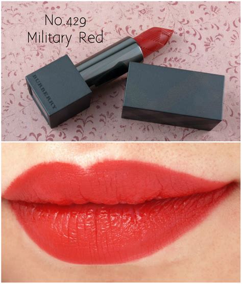 burberry liquid lipstick swatches|burberry military red lipstick.